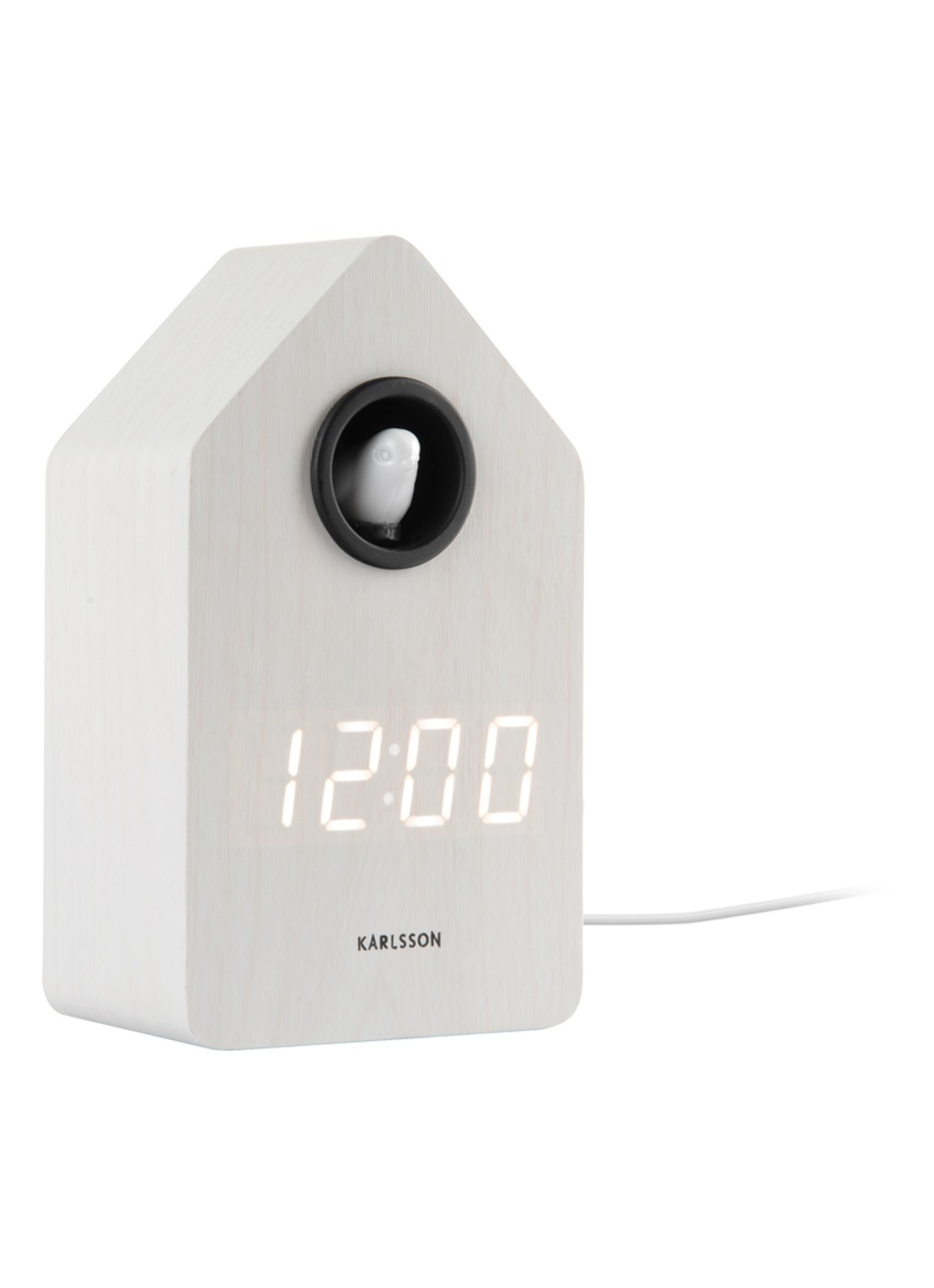 Karlsson Cuckoo LED wekker - detail 4 wit