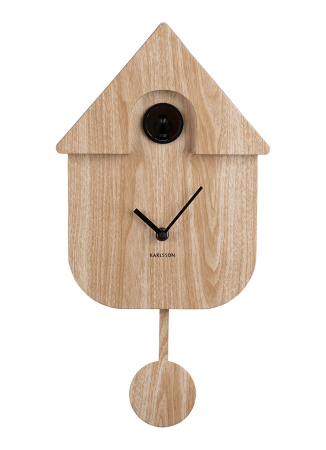 Karlsson Cuckoo wandklok - achterkant 4 lichtbruin