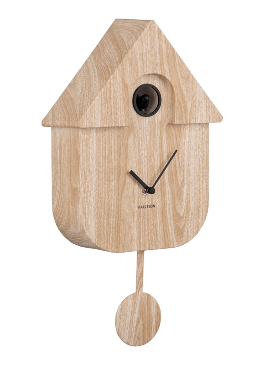 Karlsson Cuckoo wandklok - voorkant lichtbruin