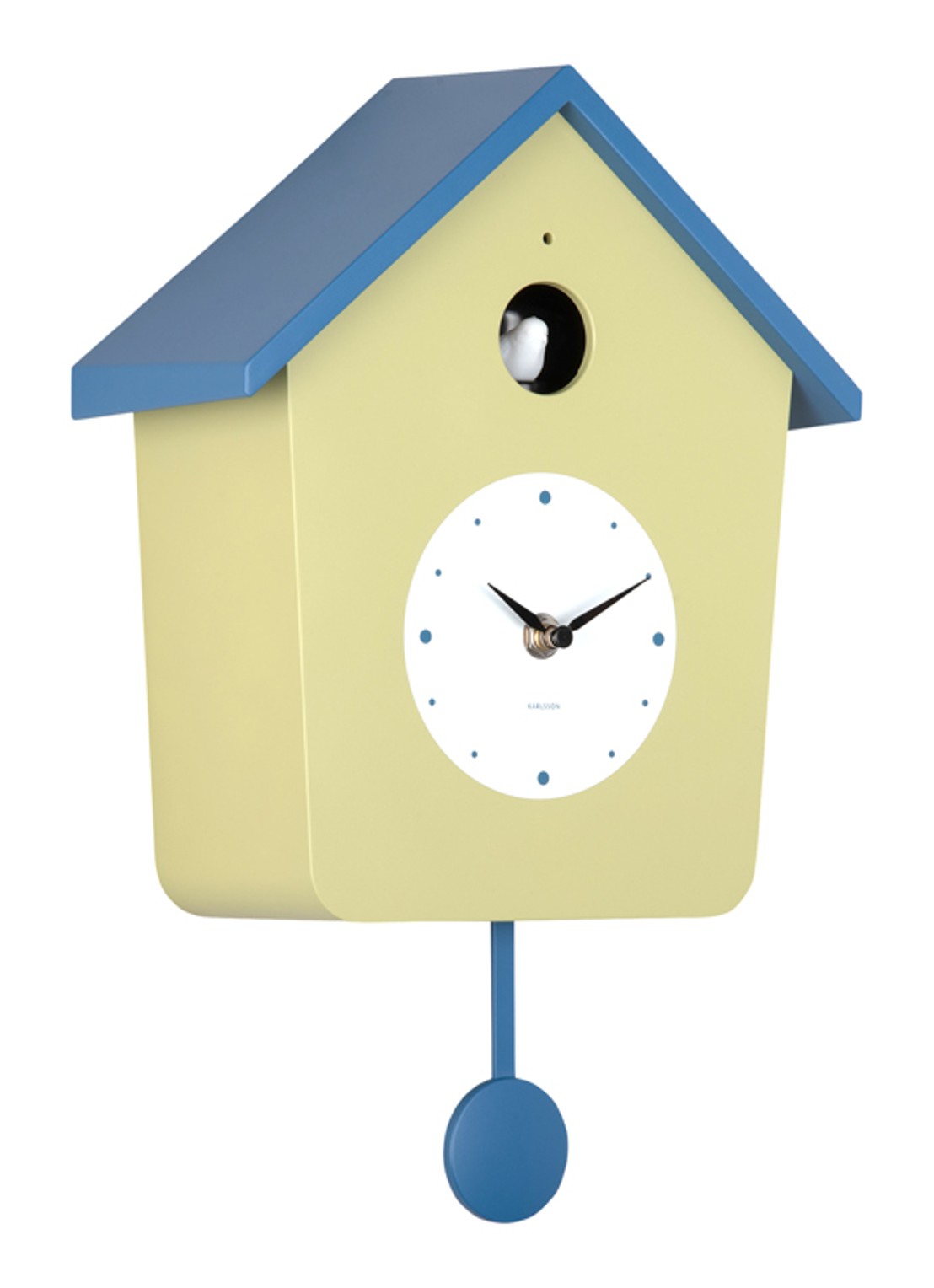 Karlsson Cuckoo wandklok - detail blauw