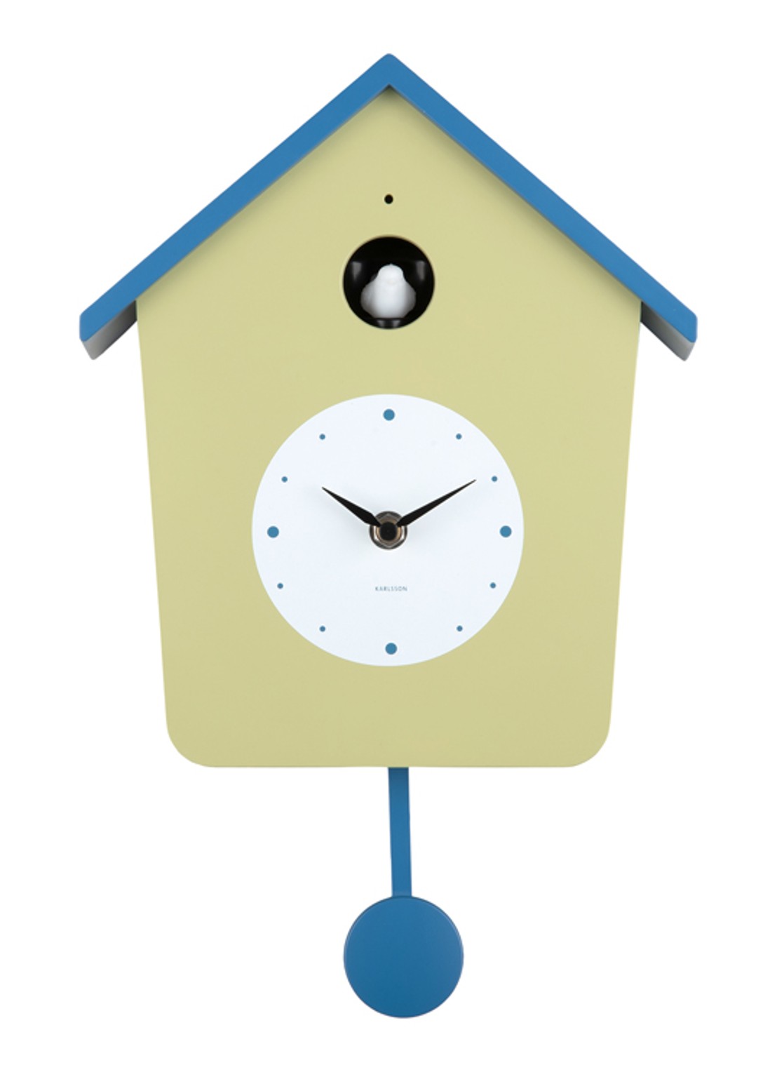 Karlsson Cuckoo wandklok - voorkant 4 blauw