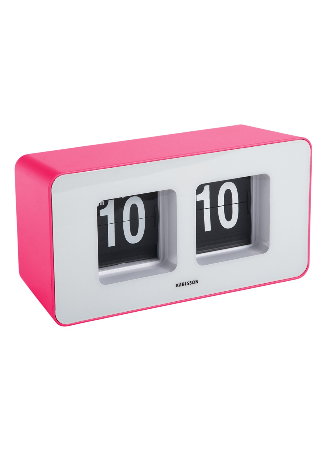 Karlsson Funky flip tafel- en wandklok - detail 4 roze