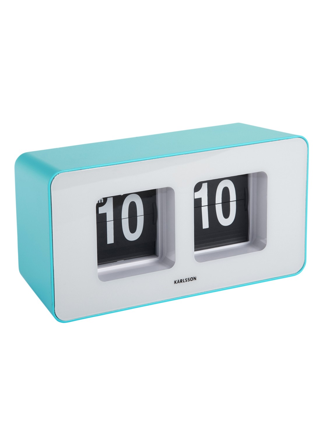 Karlsson Funky flip tafel- en wandklok - detail 2 blauw