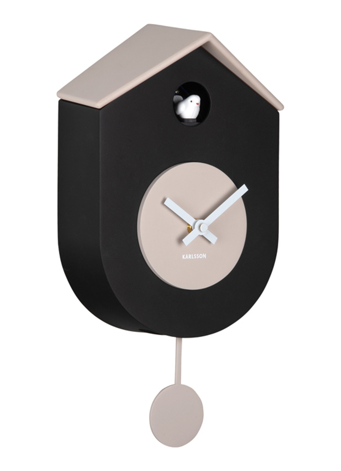 Karlsson Grato Cuckoo wandklok - detail grijs