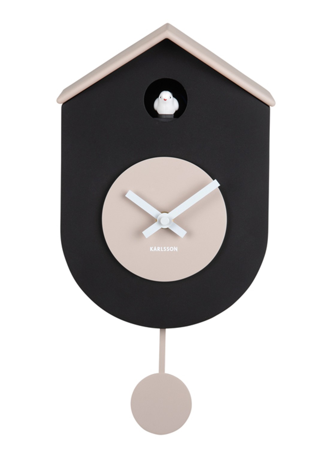 Karlsson Grato Cuckoo wandklok - voorkant 4 grijs