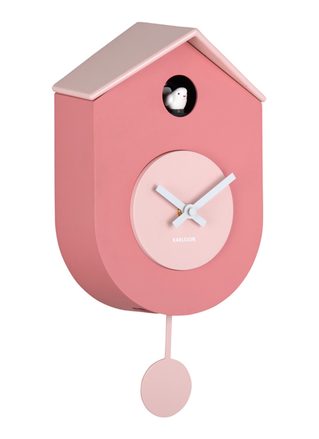 Karlsson Grato Cuckoo wandklok - detail 4 roze