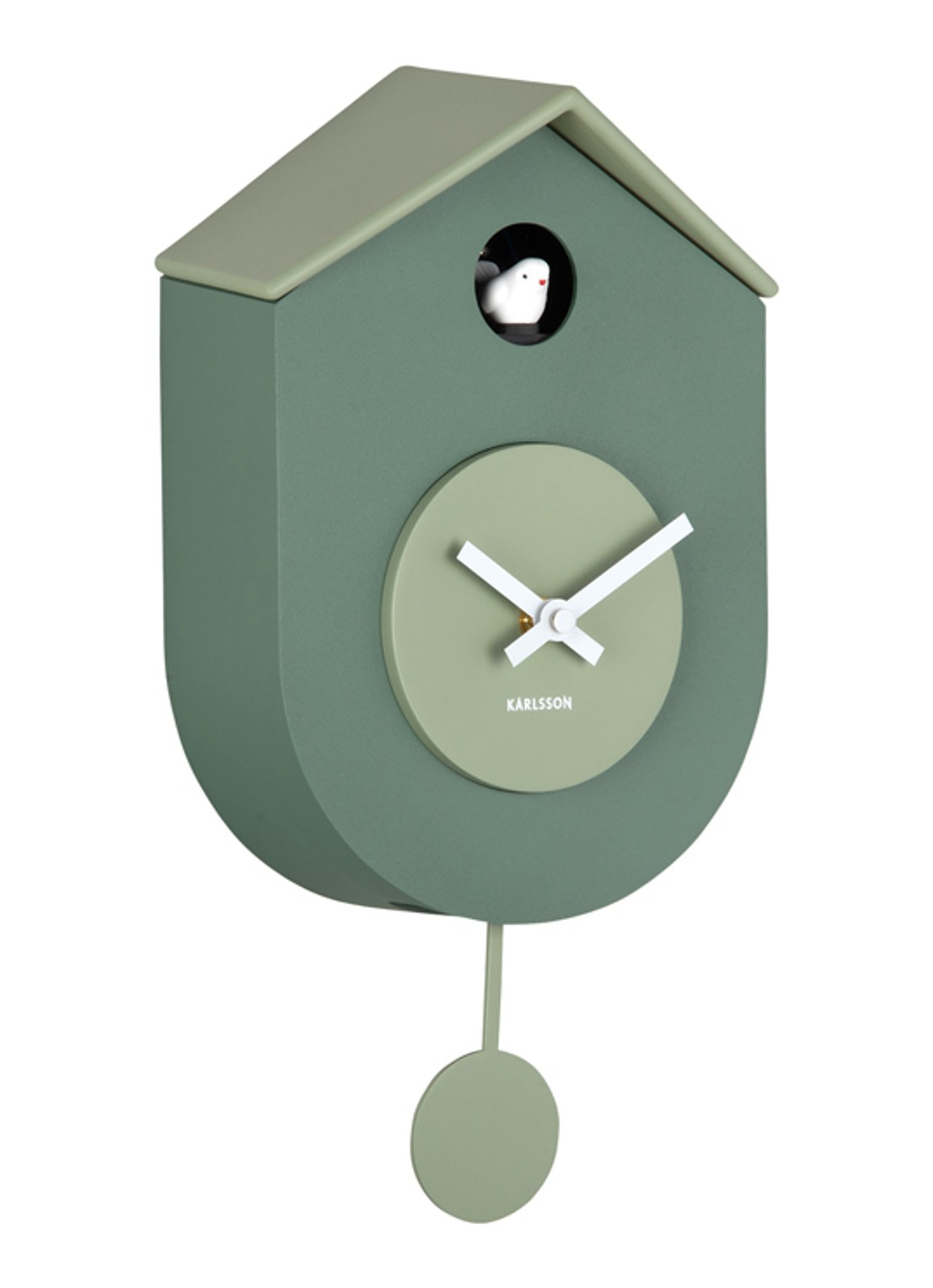 Karlsson Grato Cuckoo wandklok - detail 4 groen
