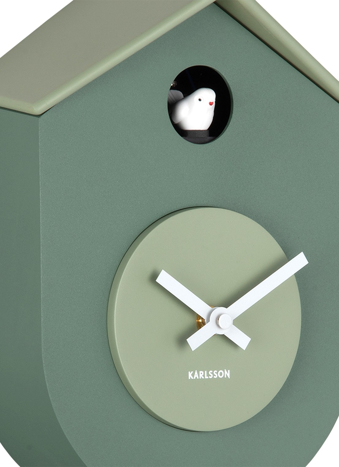 Karlsson Grato Cuckoo wandklok - detail 5 groen
