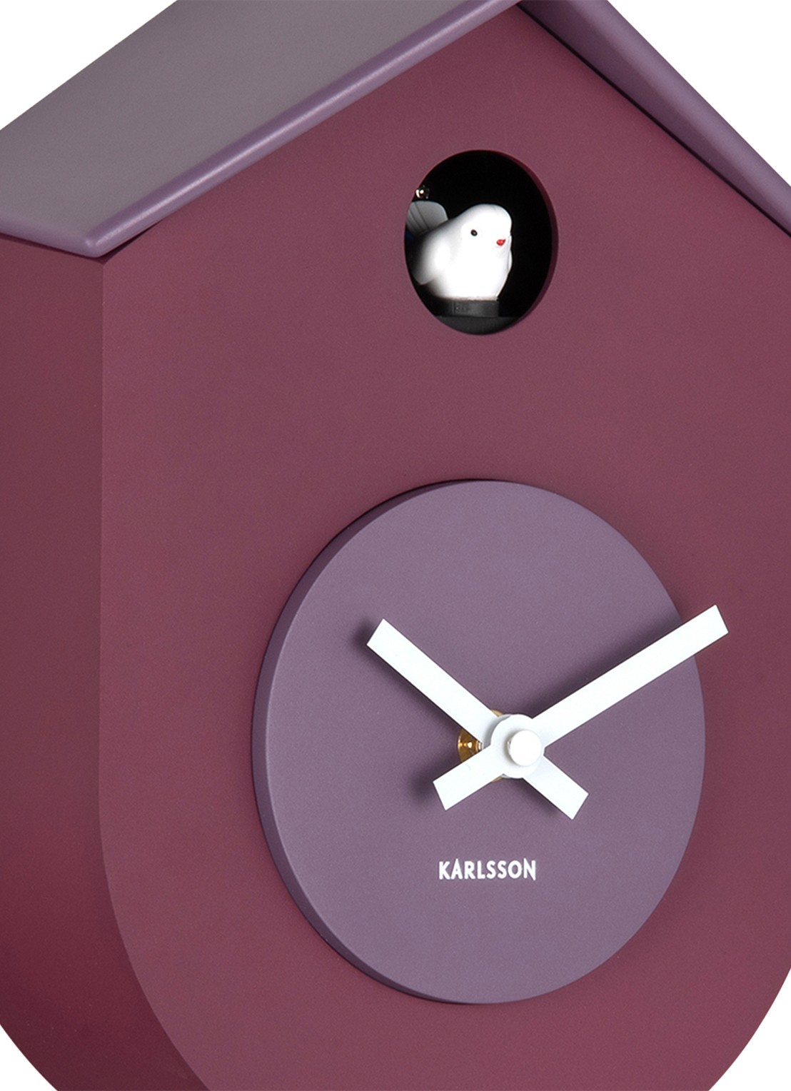 Karlsson Grato Cuckoo wandklok - detail 4 paars