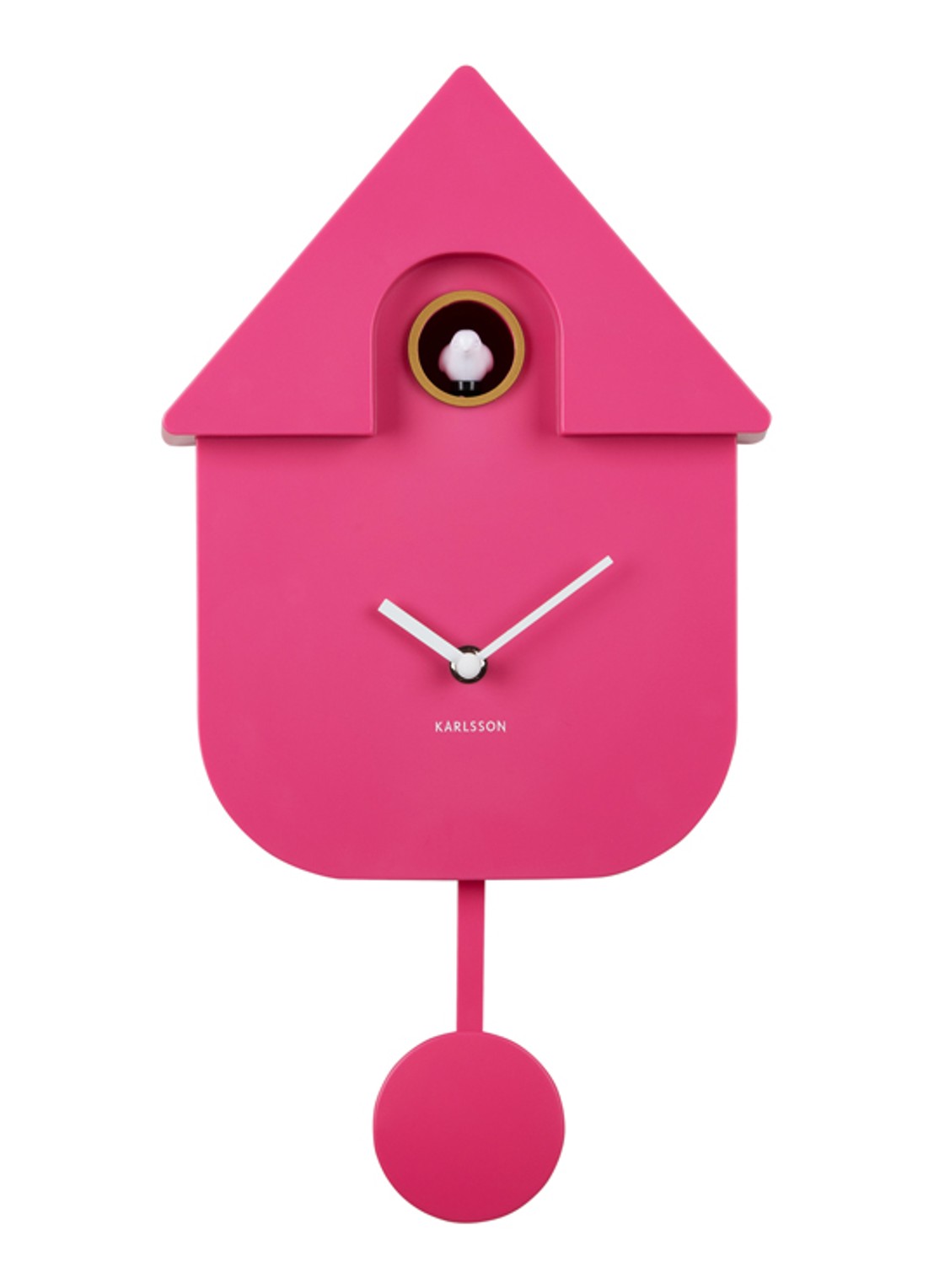 Karlsson Modern Cuckoo klok - voorkant 2 roze