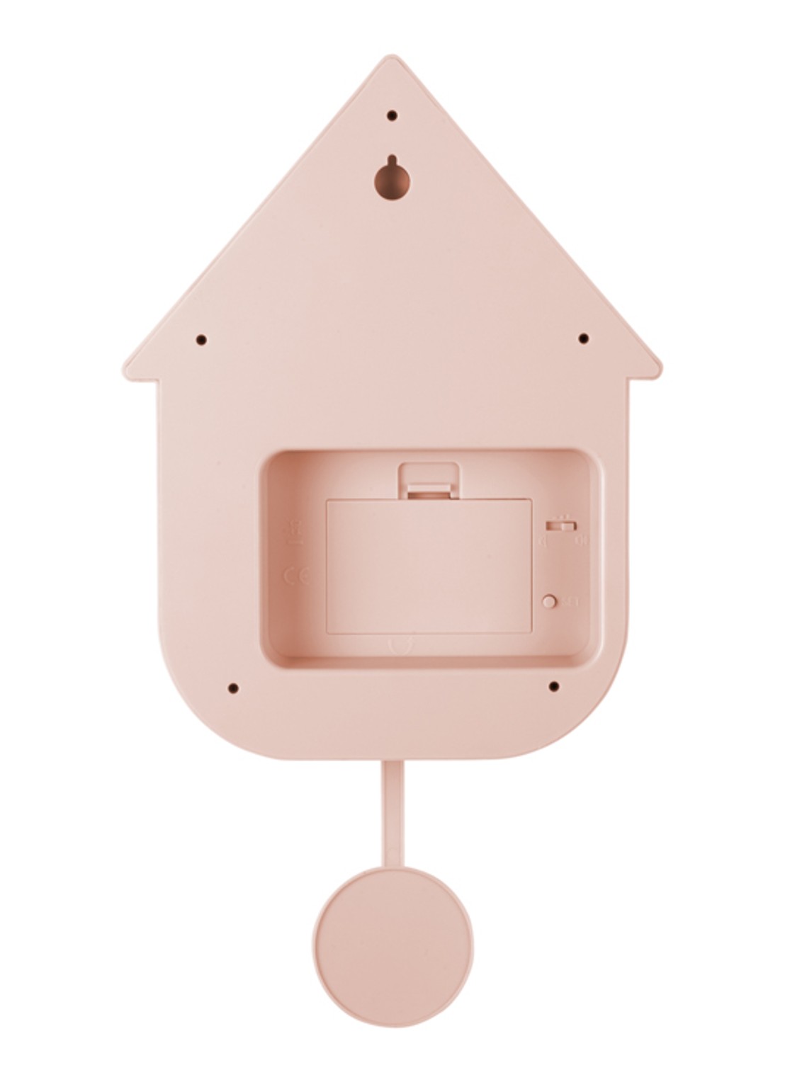Karlsson Modern Cuckoo klok - achterkant 6 lichtroze