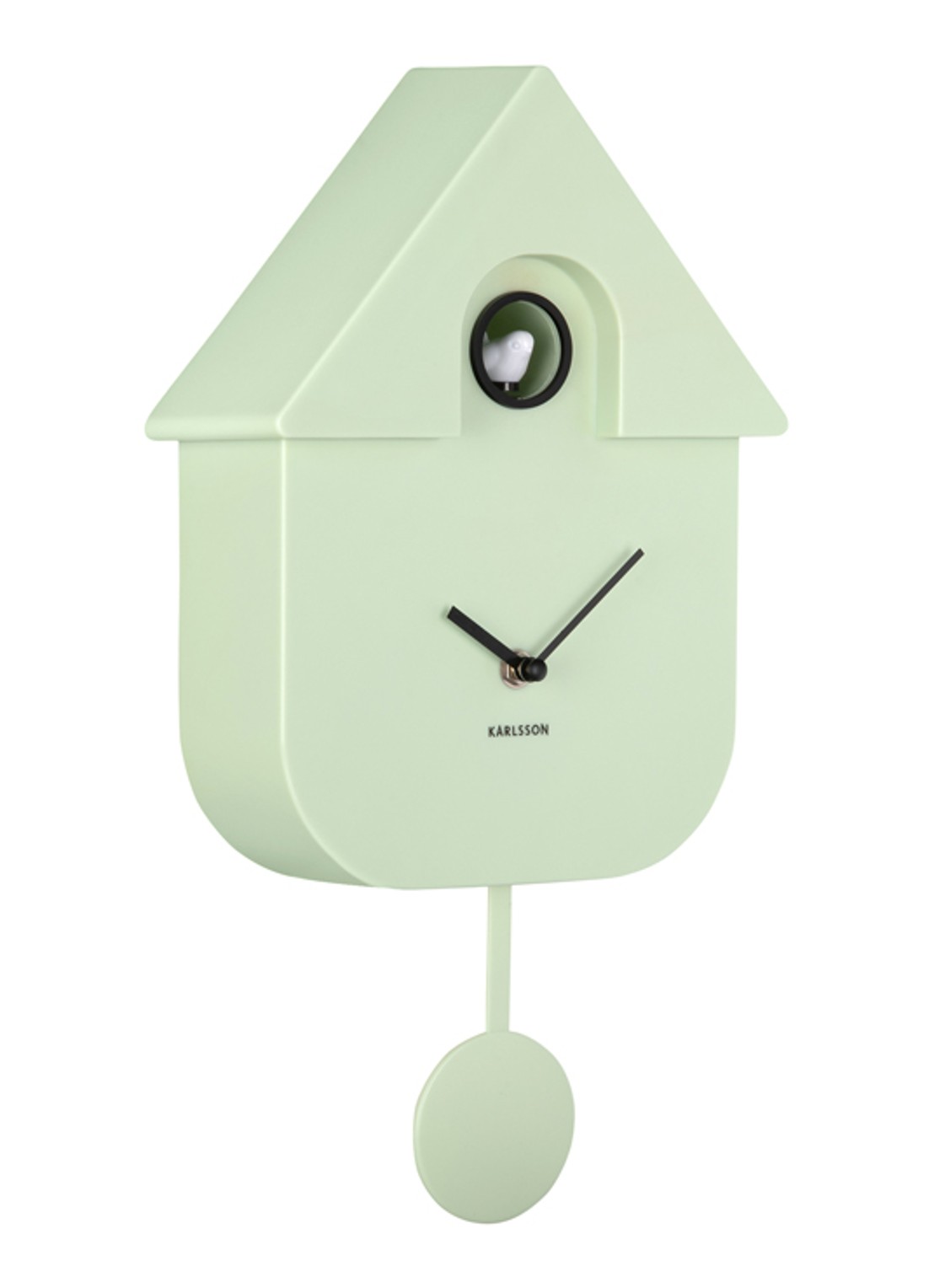 Karlsson Modern Cuckoo klok - detail lichtgroen