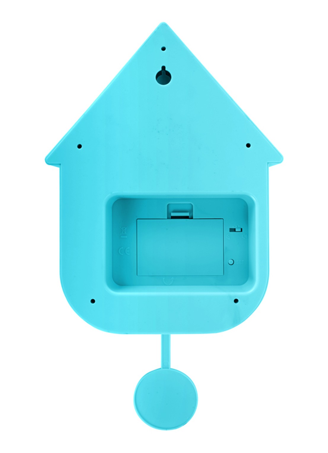 Karlsson Modern Cuckoo klok - achterkant 3 turquoise