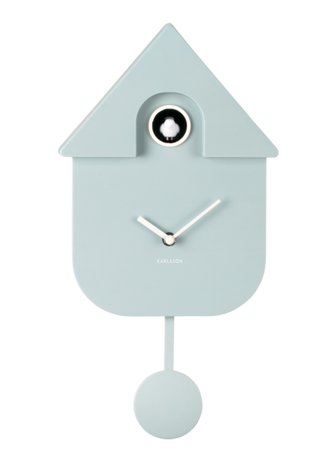 Karlsson Modern Cuckoo klok - voorkant 2 blauwgrijs
