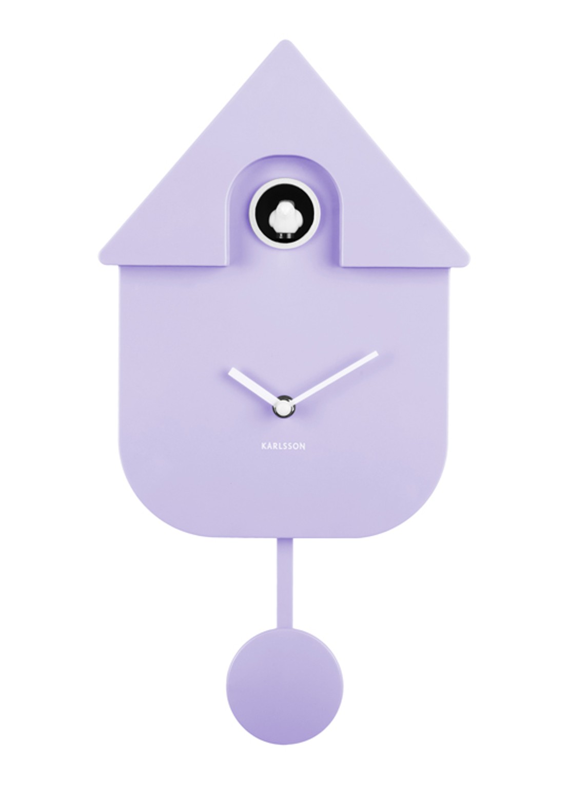 Karlsson Modern Cuckoo klok - voorkant 4 lila