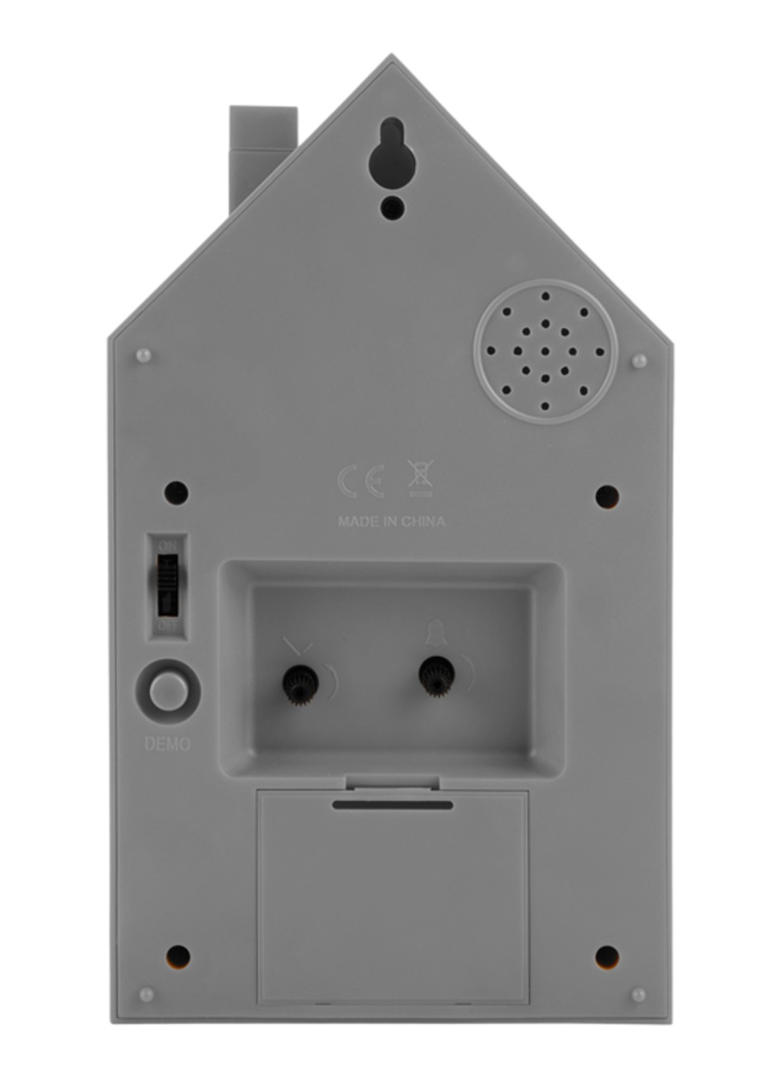 Karlsson Modern Cuckoo wekker - achterkant 5 grijs