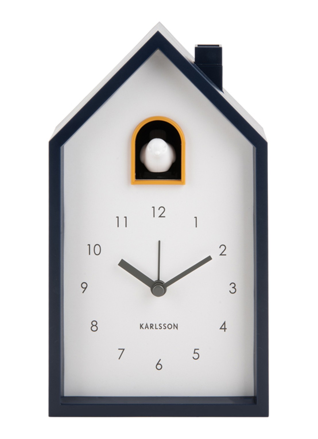 Karlsson Modern Cuckoo wekker - voorkant donkerblauw