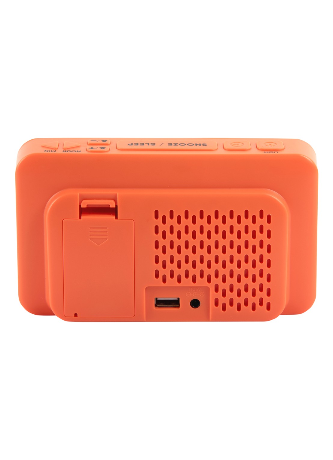 Karlsson New Retro wekker - achterkant 3 orange