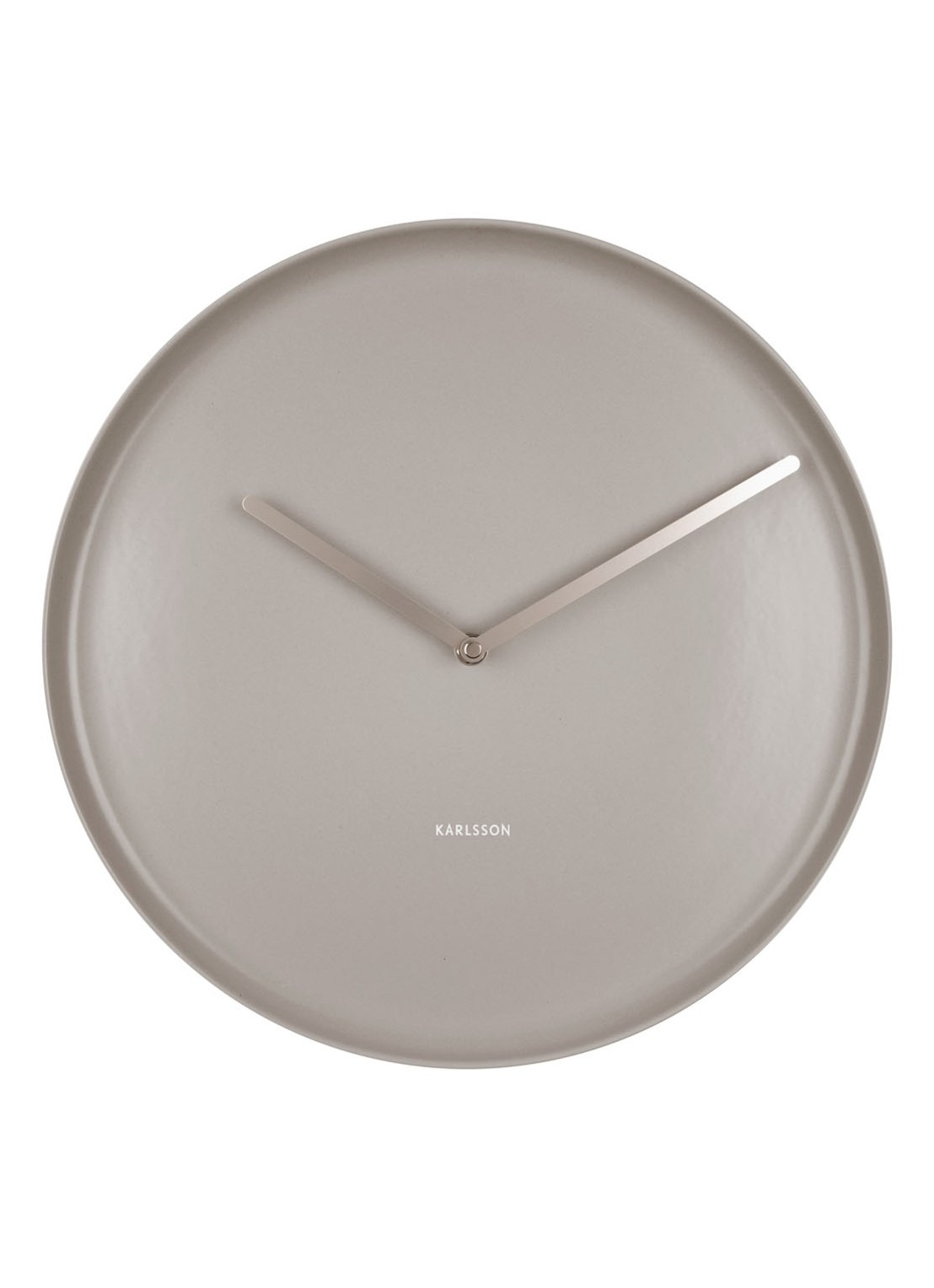 Karlsson Plate wandklok  - detail 3 taupe