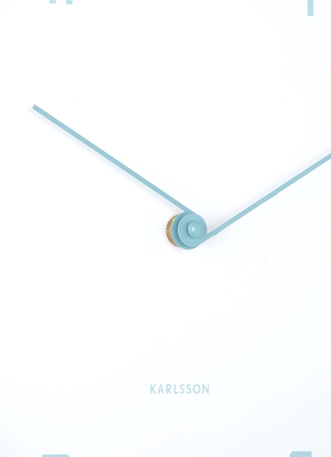 Karlsson Sencillez wandklok - detail 5 lichtblauw