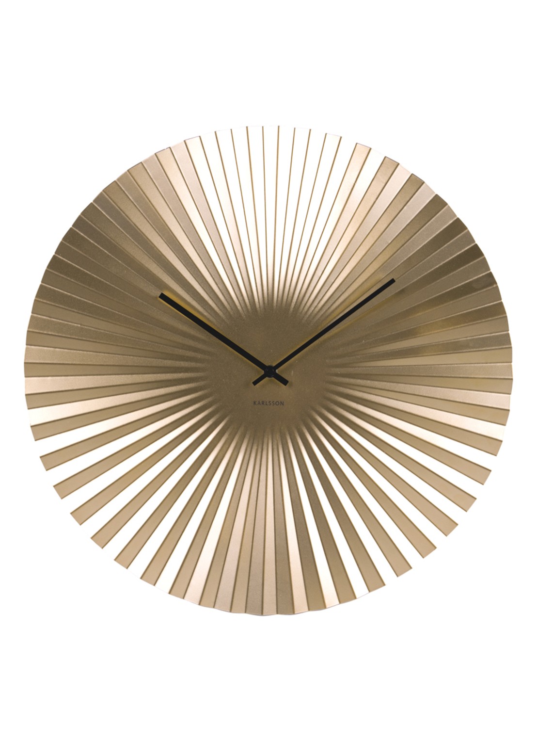 Karlsson Sensu XL wandklok  - voorkant goud