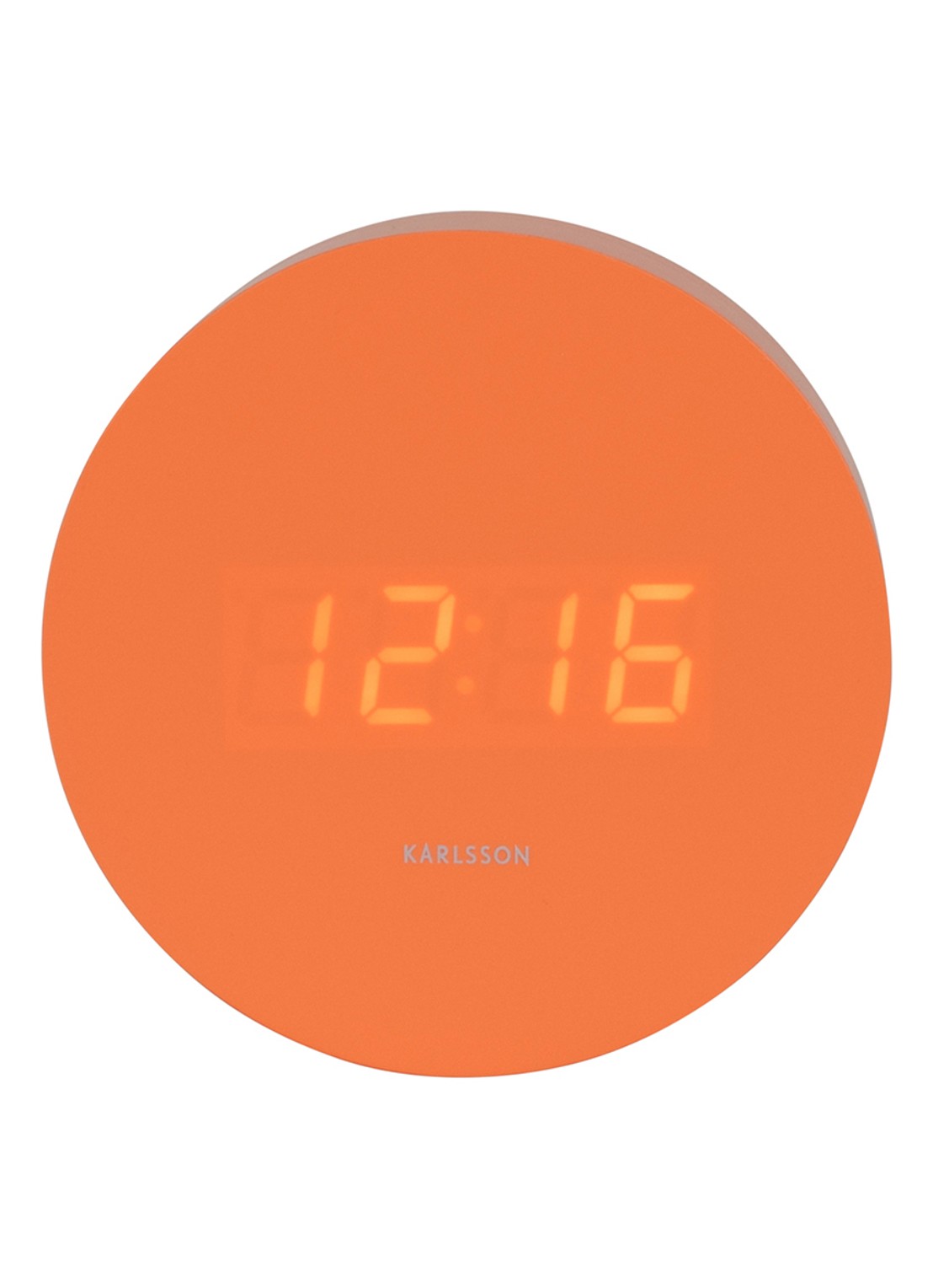 Karlsson Spry LED wekker - voorkant 2 orange