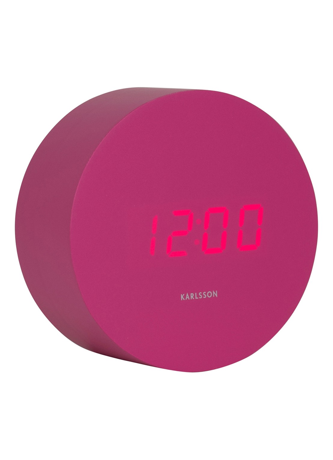 Karlsson Spry LED wekker - voorkant 2 roze