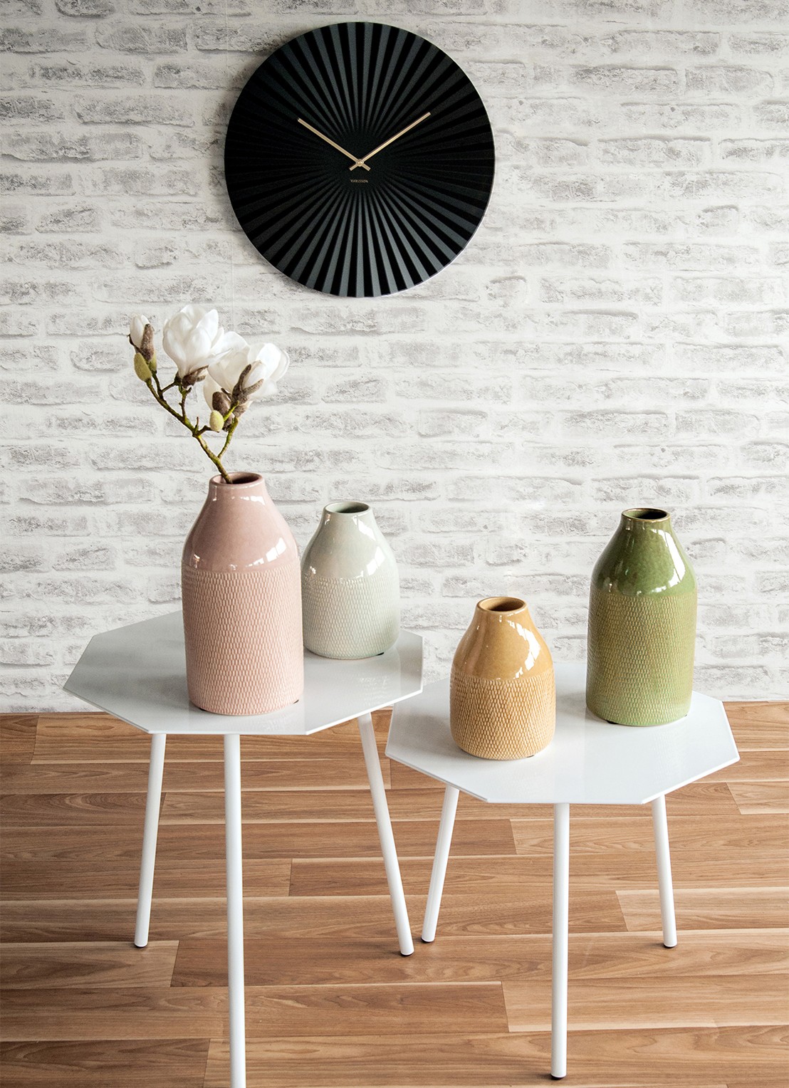 Karlsson Wandklok 40 cm - detail 5 zwart