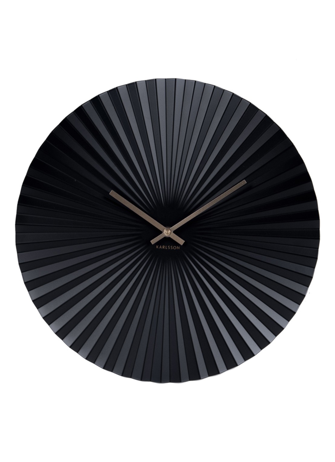 Karlsson Wandklok 40 cm - voorkant zwart