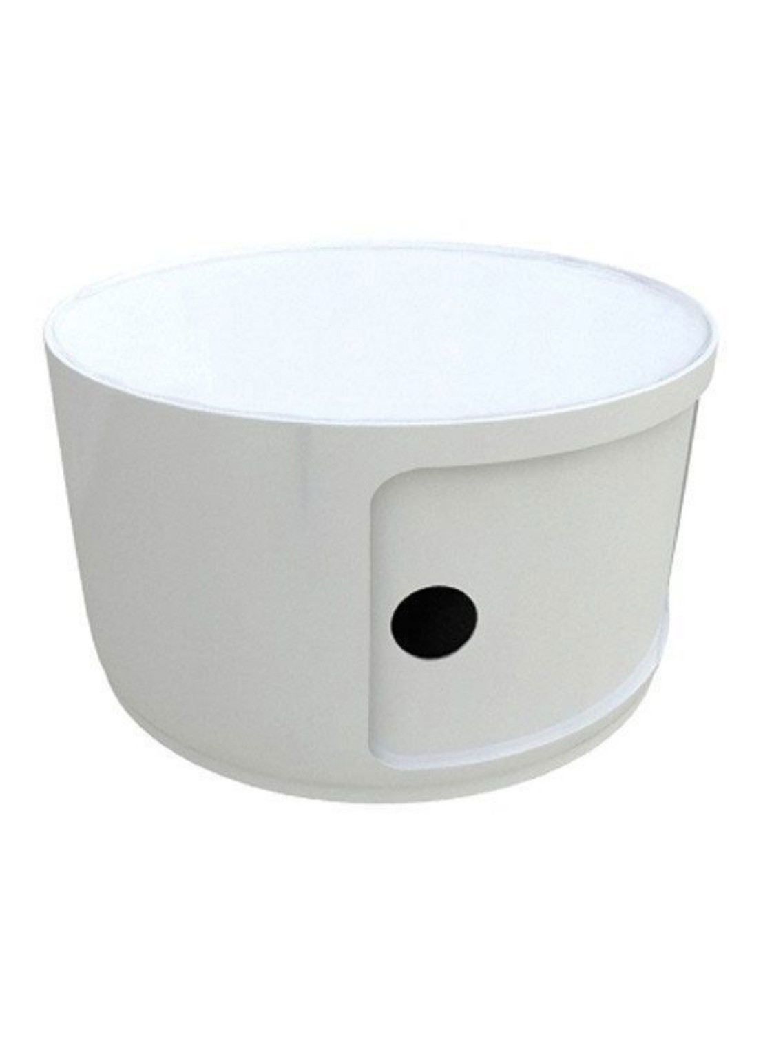 Kartell Componibili kastje Xsmall (1 comp.) Ø42 cm - voorkant wit