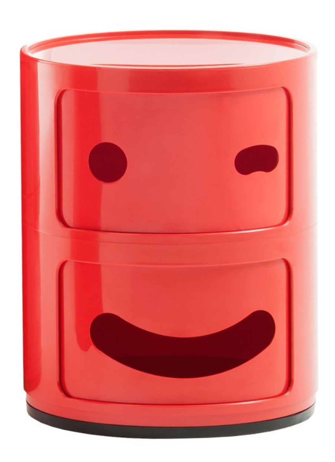 Kartell Componibili Smile kast C (2 comp.) - voorkant rood