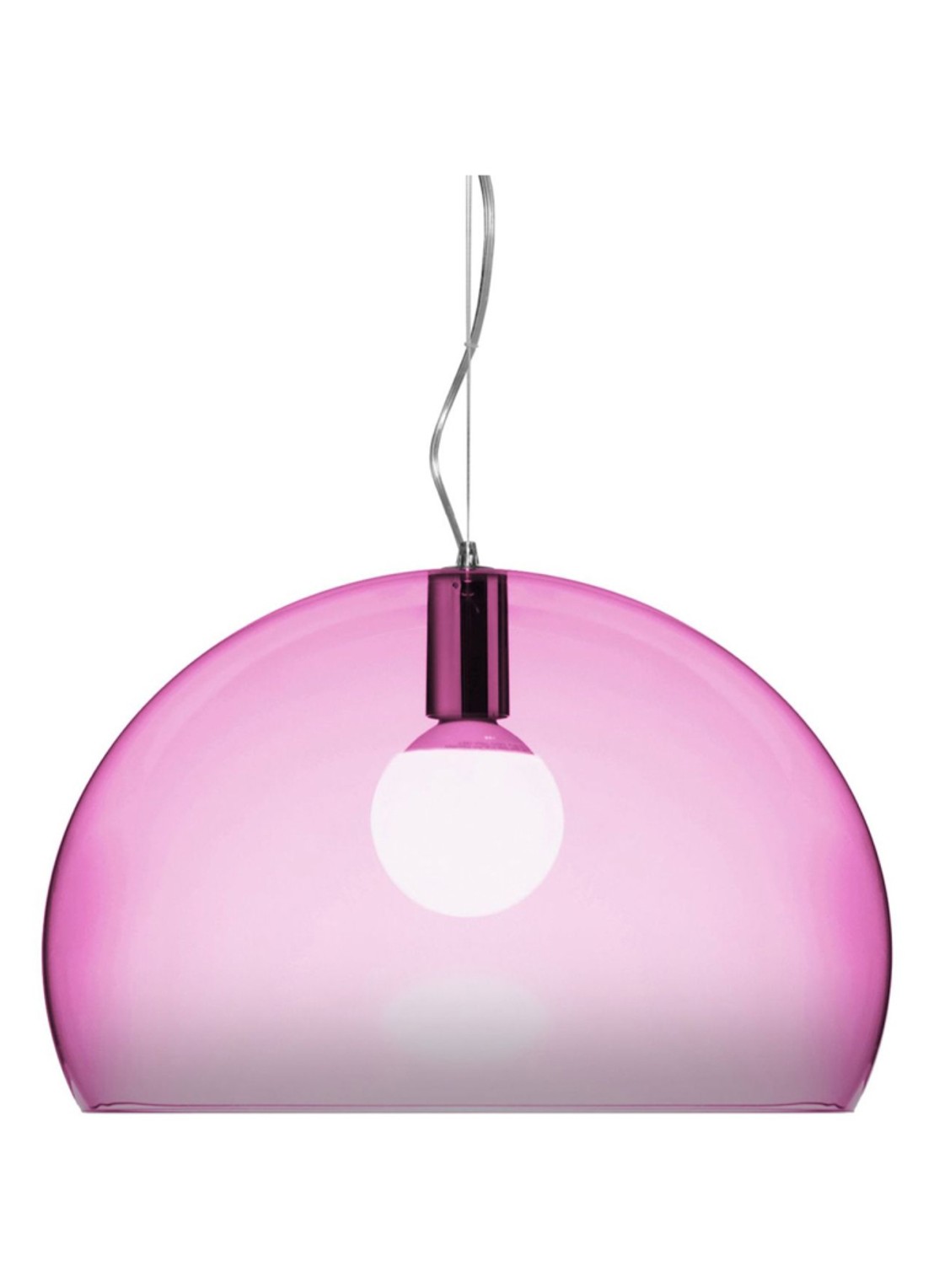 Kartell FL/Y hanglamp Ø52 cm - voorkant rood