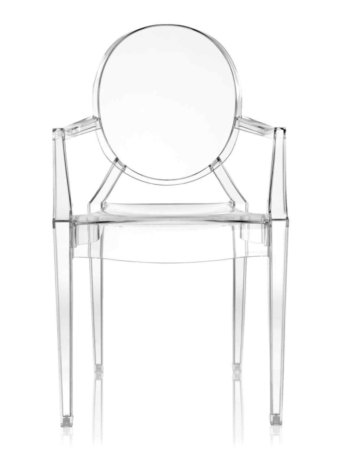 Kartell Louis Ghost chair stoel - voorkant transparant