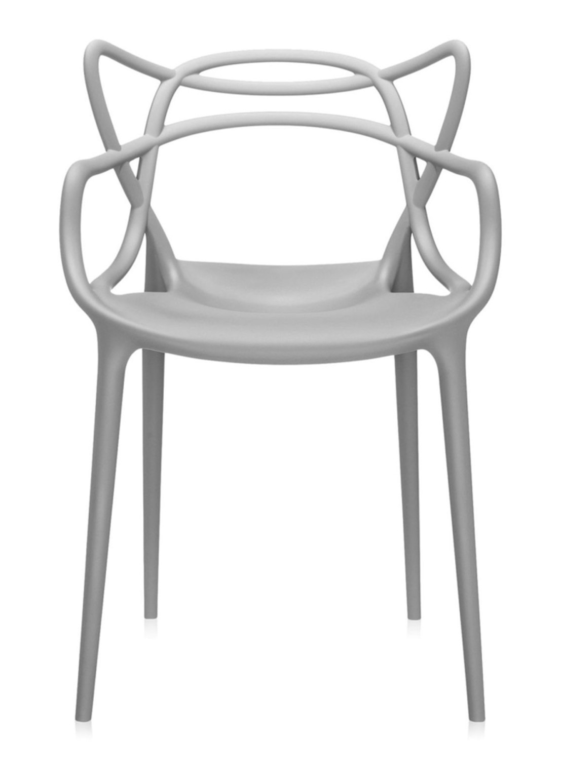Kartell Masters stoel  - voorkant grijs