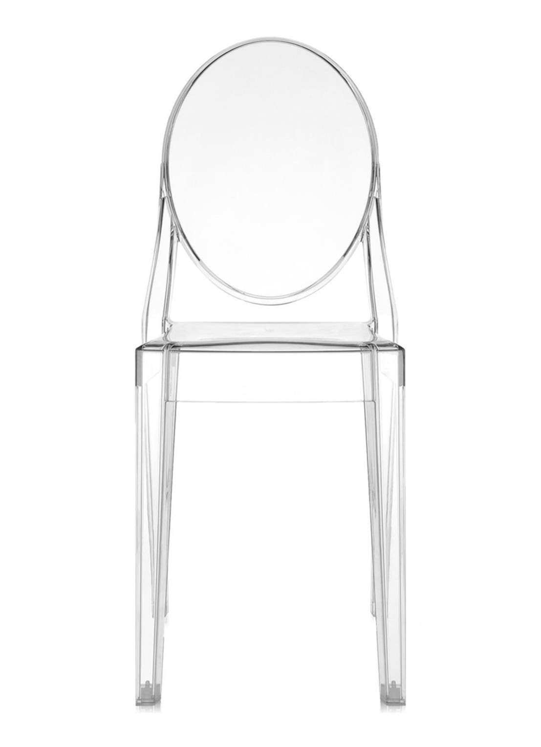 Kartell Victoria Ghost stoel  - voorkant transparant