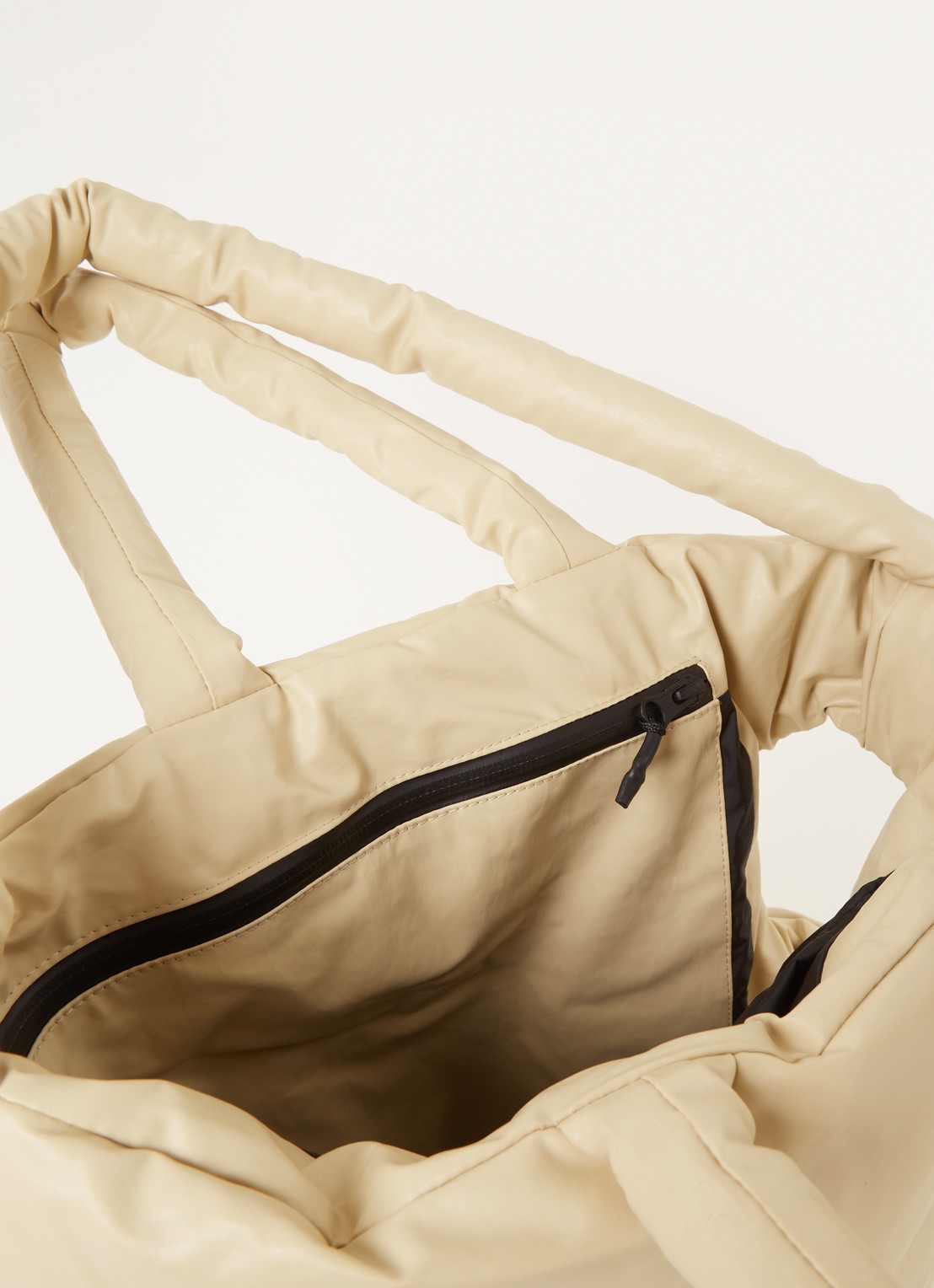 KASSL Editions Dog Oil Medium gewatteerde shopper  - detail 3 ivoor