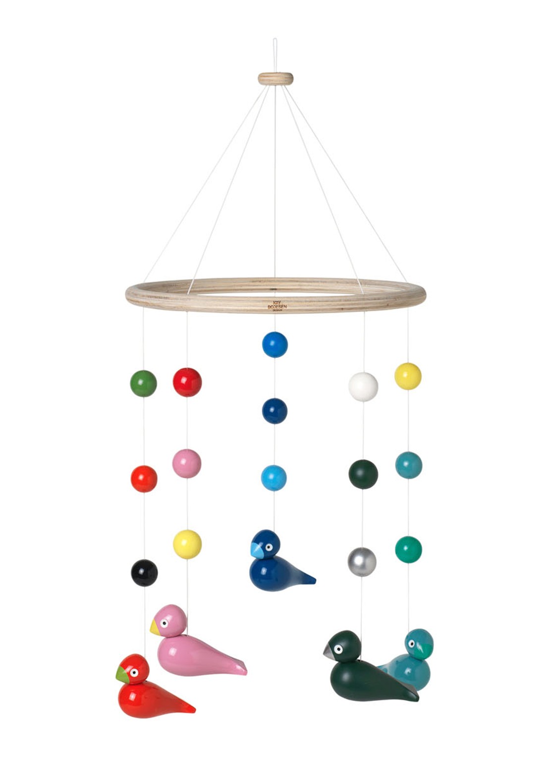 Kay Bojesen Babies muziekmobiel 47 cm - voorkant lichtbruin