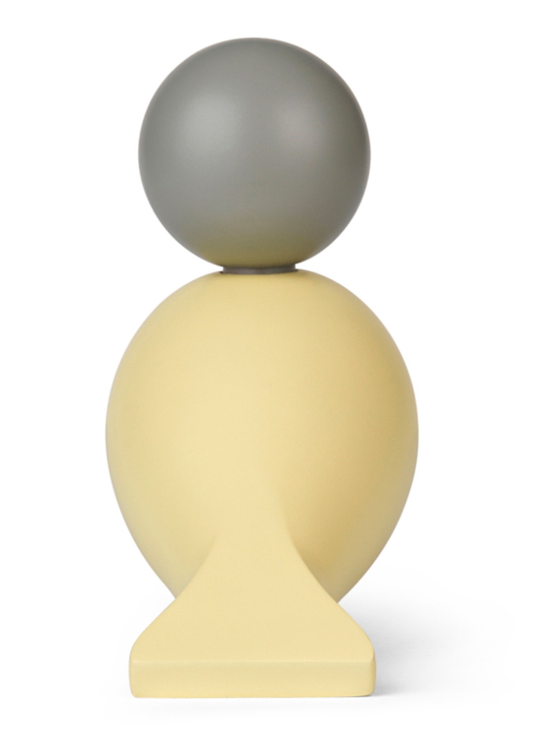 Kay Bojesen Bella ornament 12,5 cm - achterkant 3 lichtgeel