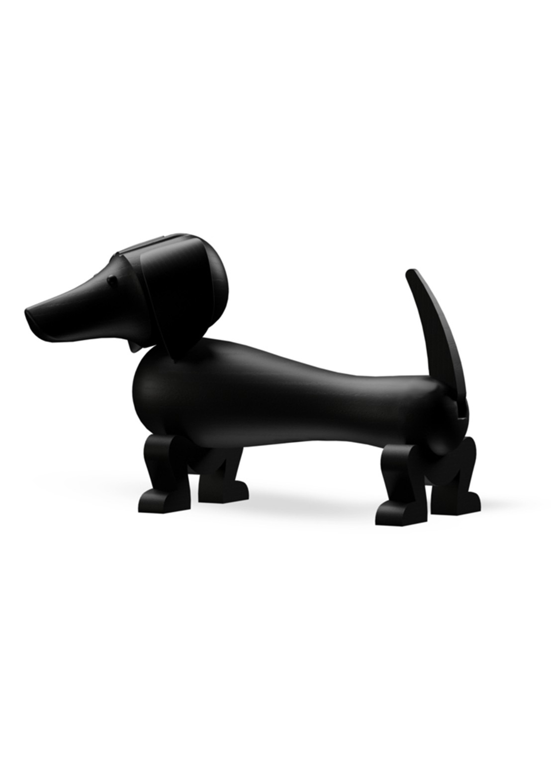 Kay Bojesen Dog Medium ornament 19,5 cm - detail 2 zwart