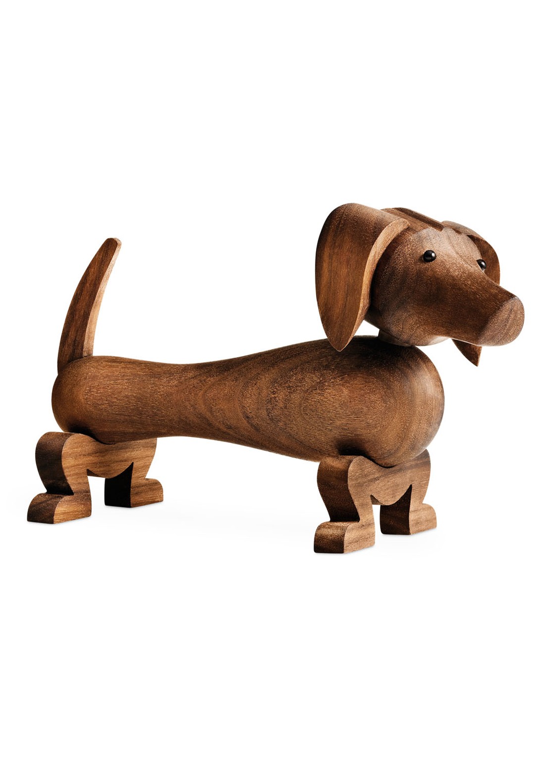 Kay Bojesen Dog ornament 10,5 cm - voorkant hazelnootbruin