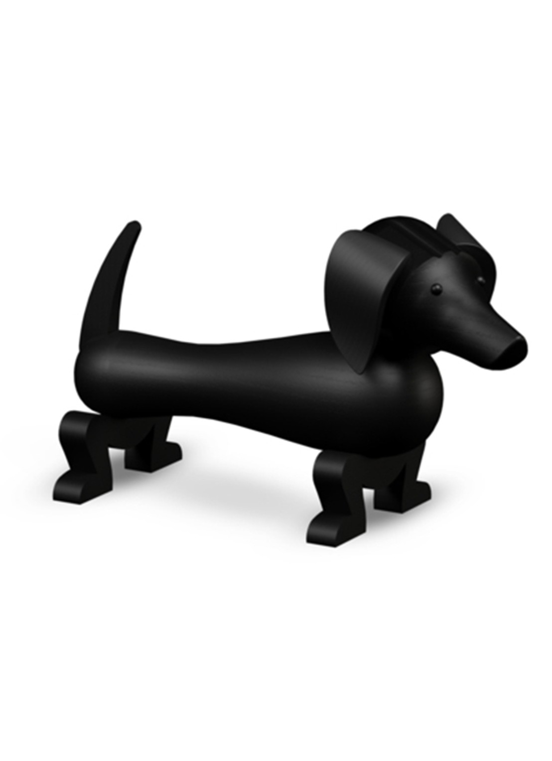Kay Bojesen Dog Small ornament 11 cm - voorkant 3 zwart