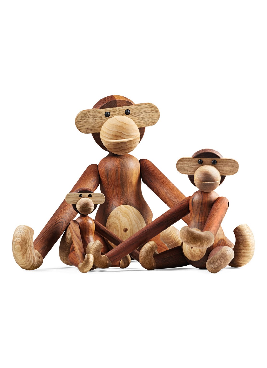 Kay Bojesen Monkey M ornament 28 cm - detail 4 bruin