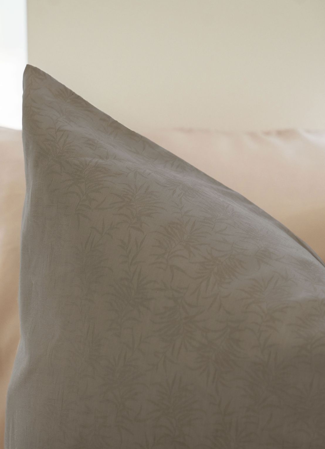 Kayori Koko dekbedovertrek Katoen - Taupe - detail 3 taupe