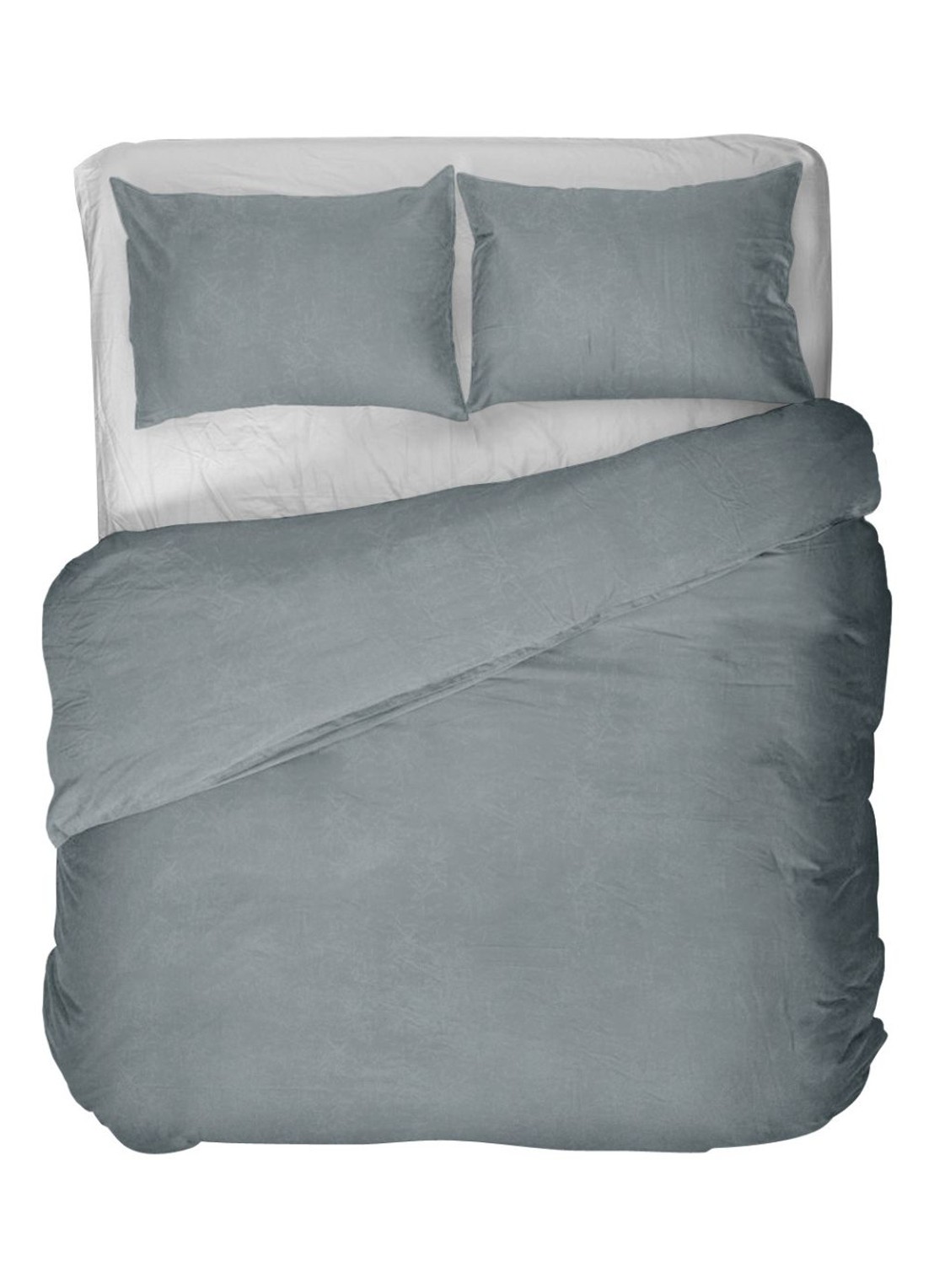 Kayori Koko dekbedovertrek Katoen - Taupe - voorkant 2 blauw