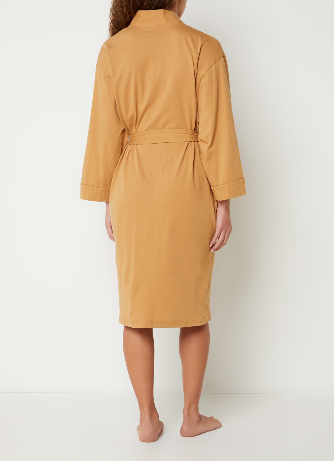 Kayori Saigon kimono met strikceintuur - achterkant 4 camel