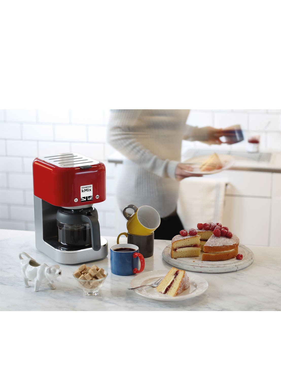 Kenwood Koffiezetapparaat kMix COX750RD - voorkant 2 steenrood