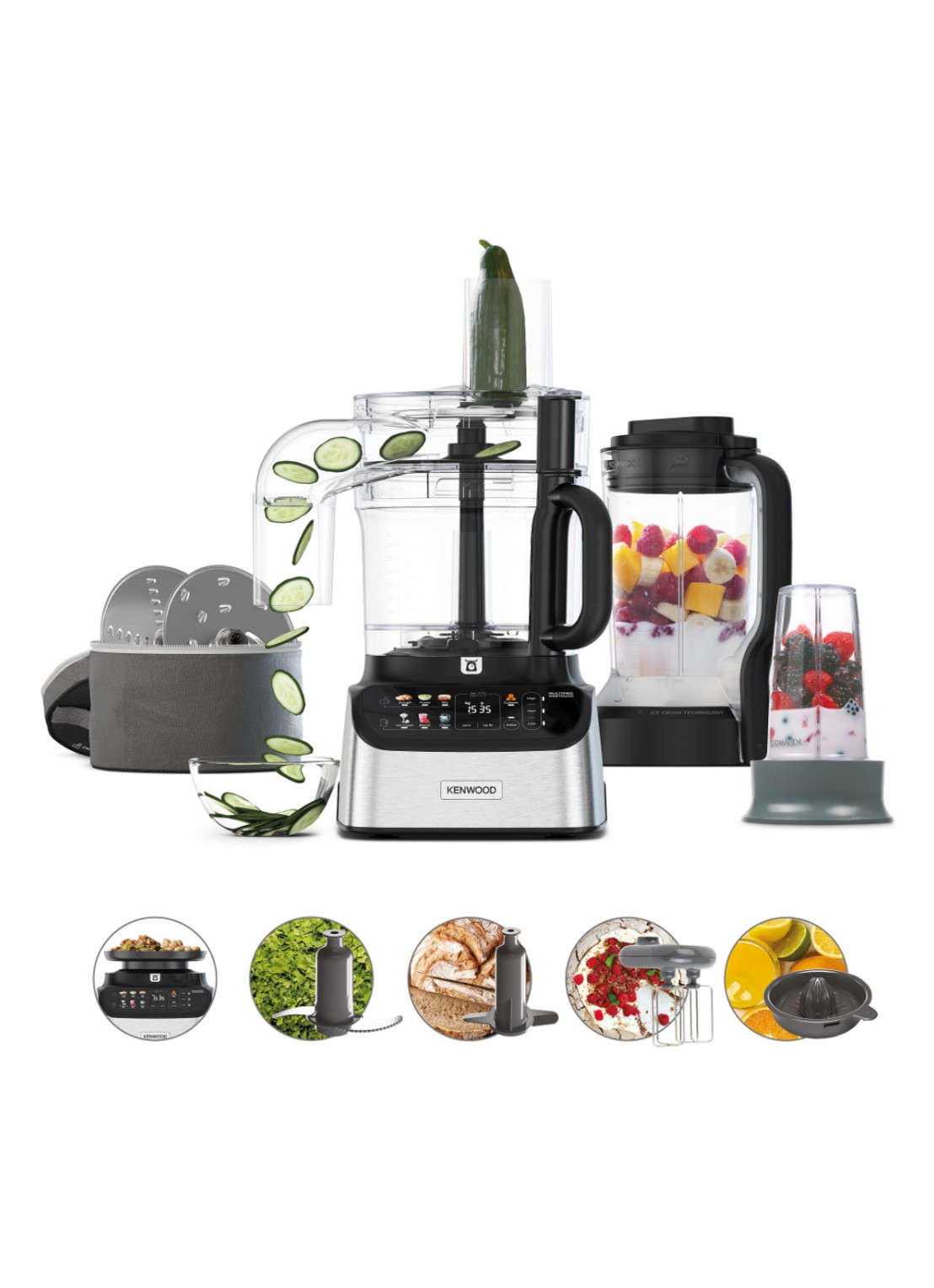 Kenwood MultiPro OneTouch - FDM73.850SS - voorkant 3 zilver
