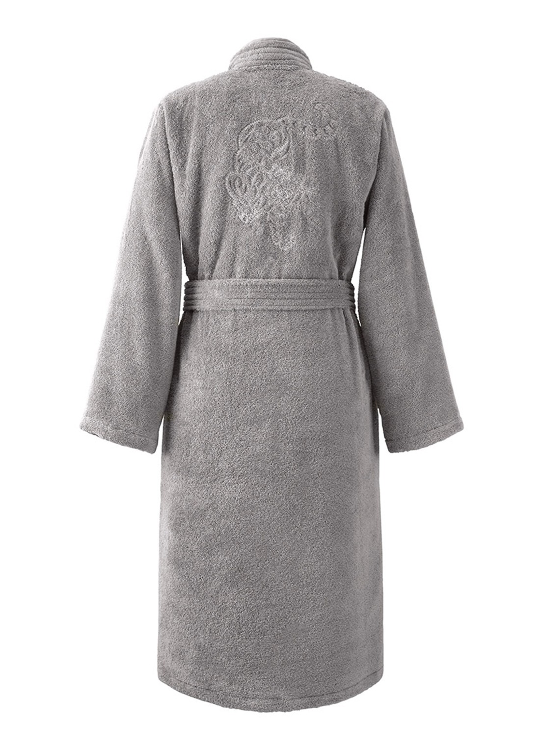 KENZO Astral badjas met logo- en backprint - achterkant 5 grijs