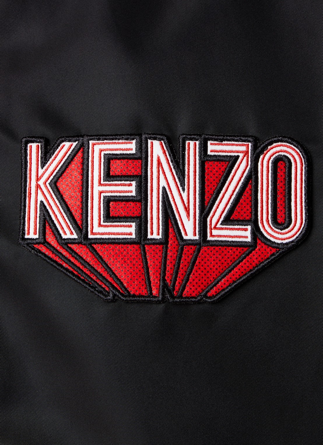 KENZO Bomberjack met logo- en backprint - detail 3 zwart