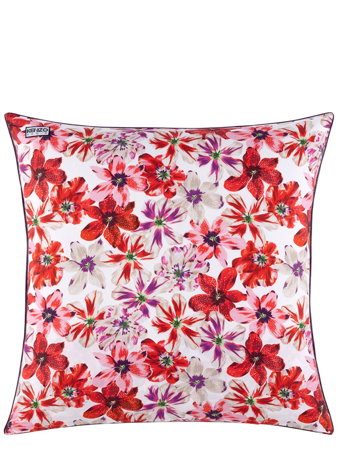 KENZO Fleur kussensloop - voorkant 3 rood